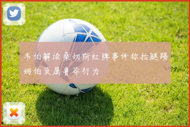 韦伯解读桑切斯红牌事件称抬腿踢姆伯莫属鲁莽行为